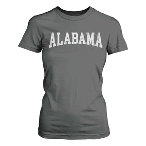 Alabama Fan T Shirt For Women Vintage Bold Sport State Letters AL Game Day TS11 Dark Heather Print Your Wear