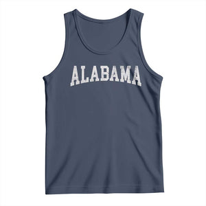 Alabama Fan Tank Top Vintage Bold Sport State Letters AL Game Day TS11 Navy Print Your Wear