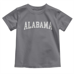 Alabama Fan Toddler T Shirt Vintage Bold Sport State Letters AL Game Day TS11 Charcoal Print Your Wear