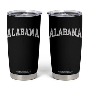 Alabama Fan Tumbler Cup Vintage Bold Sport State Letters AL Game Day TS11 Black Print Your Wear