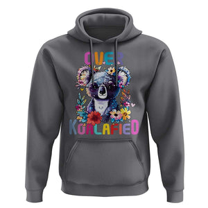Funny Koala Hoodie Over Koalafied Cute Colorful Bear TS11 Charcoal Print Your Wear