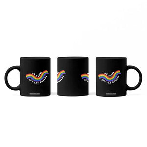 No Kings But Yas Queens LGBTQ Pride Retro Rainbow Coffee Mug
