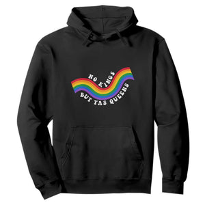 No Kings But Yas Queens LGBTQ Pride Retro Rainbow Hoodie