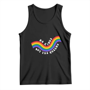 No Kings But Yas Queens LGBTQ Pride Retro Rainbow Tank Top