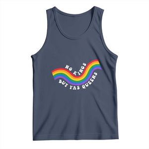 No Kings But Yas Queens LGBTQ Pride Retro Rainbow Tank Top