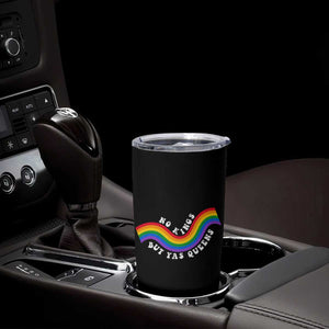 No Kings But Yas Queens LGBTQ Pride Retro Rainbow Tumbler Cup