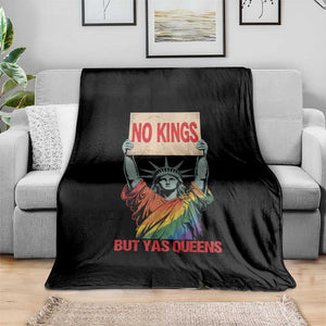 No Kings But Yas Queens Throw Blanket Statue Of Liberty LGBTQ Pride Ally Pride TS11 Print Your Wear