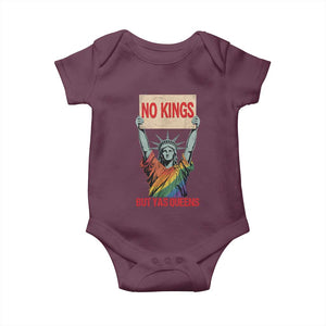 No Kings But Yas Queens Baby Onesie Statue Of Liberty LGBTQ Pride Ally Pride