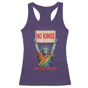 No Kings But Yas Queens Racerback Tank Top Statue Of Liberty LGBTQ Pride Ally Pride TS11 Purple Print Your Wear