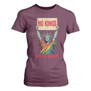 No Kings But Yas Queens T Shirt For Women Statue Of Liberty LGBTQ Pride Ally Pride