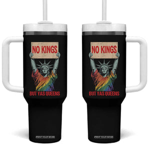 No Kings But Yas Queens Tumbler With Handle Statue Of Liberty LGBTQ Pride Ally Pride