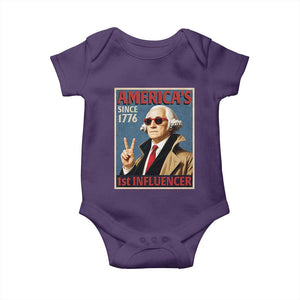 George Washington America's 1st Influencer Baby Onesie Funny Founding Father USA