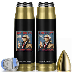 George Washington America's 1st Influencer Bullet Tumbler Funny Founding Father USA