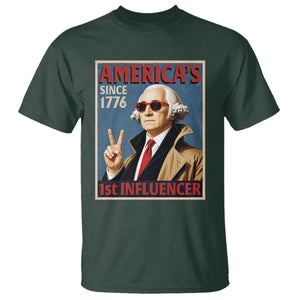 George Washington America's 1st Influencer T Shirt Funny Founding Father USA
