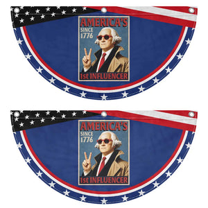 George Washington America's 1st Influencer Patriotic Fan Flag Funny Founding Father USA