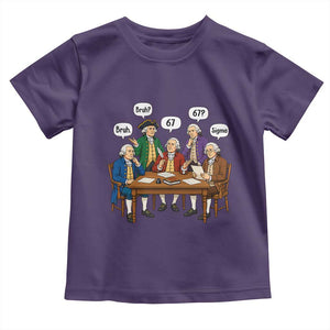 Founding Fathers 67 Bruh Sigma Toddler T Shirt Funny US History Meme