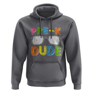 Pre-K Dude Hoodie First Day Of School Glasses Nerd TS11 Charcoal Print Your Wear