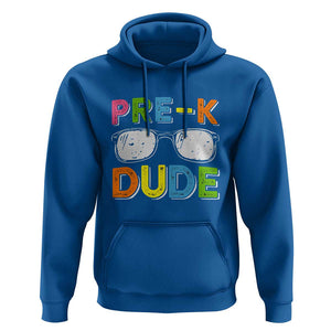 Pre-K Dude Hoodie First Day Of School Glasses Nerd TS11 Royal Blue Print Your Wear