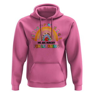 We Are Hungry For Learning Hoodie Back To School Rainbow Caterpillar Apple TS11 Azalea Print Your Wear