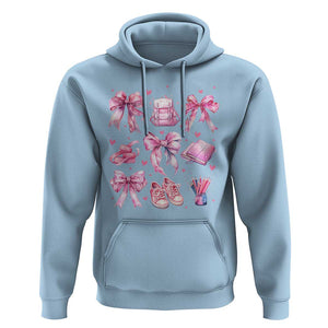 Coquette School Hoodie Pink Bow Heart Backpack Note Tape Pencil TS11 Light Blue Print Your Wear