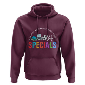 Special Teacher Hoodie School Subjects The Best Part Of The Day TS11 Maroon Print Your Wear