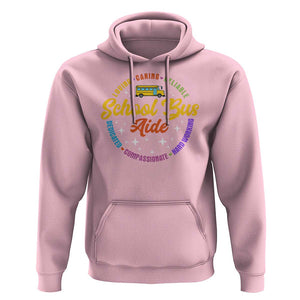 School Bus Aide Hoodie Back To School Matching Group Squad TS11 Light Pink Print Your Wear