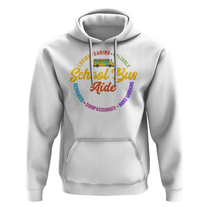 School Bus Aide Hoodie Back To School Matching Group Squad TS11 White Print Your Wear