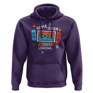 Game Over School Loading Hoodie Game Console Pencil End Summer TS11 Purple Print Your Wear