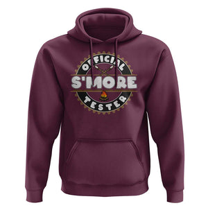 Funny Official Smores Tester Hoodie Camping Chocolate Marshmallow TS11 Maroon Print Your Wear