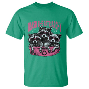 Funny Trash The Patriarchy T Shirt Feral Feminist Racoon TS11 Irish Green Print Your Wear