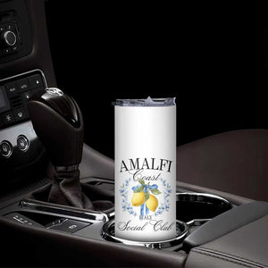 Amalfi Italy Coast Social Club Skinny Tumbler Coquette Bow Lemon Travel TS11 Print Your Wear