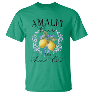 Amalfi Italy Coast Social Club T Shirt Coquette Bow Lemon Travel TS11 Irish Green Print Your Wear