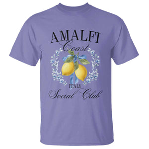 Amalfi Italy Coast Social Club T Shirt Coquette Bow Lemon Travel TS11 Violet Print Your Wear