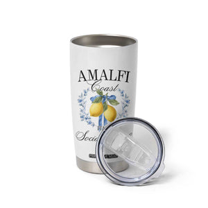 Amalfi Italy Coast Social Club Tumbler Cup Coquette Bow Lemon Travel TS11 Print Your Wear