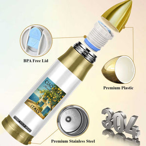 Italian Summer Amalfi Coast Bullet Tumbler Ciao Bella Italy Lemon TS11 Print Your Wear