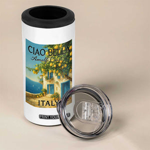 Italian Summer Amalfi Coast 4 in 1 Can Cooler Tumbler Ciao Bella Italy Lemon TS11 Print Your Wear