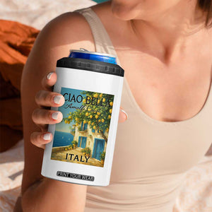 Italian Summer Amalfi Coast 4 in 1 Can Cooler Tumbler Ciao Bella Italy Lemon TS11 Print Your Wear