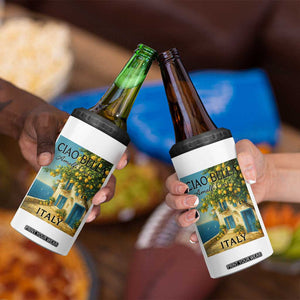 Italian Summer Amalfi Coast 4 in 1 Can Cooler Tumbler Ciao Bella Italy Lemon TS11 Print Your Wear