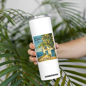 Italian Summer Amalfi Coast Skinny Tumbler Ciao Bella Italy Lemon TS11 Print Your Wear