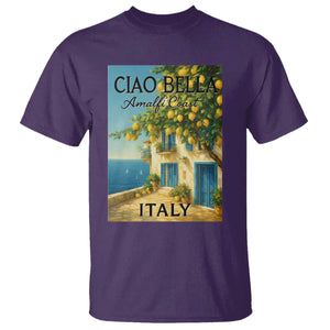 Italian Summer Amalfi Coast T Shirt Ciao Bella Italy Lemon TS11 Purple Print Your Wear