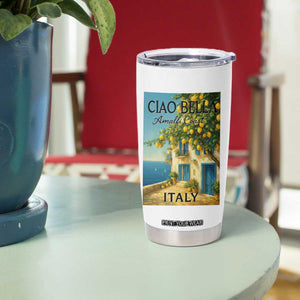 Italian Summer Amalfi Coast Tumbler Cup Ciao Bella Italy Lemon TS11 Print Your Wear