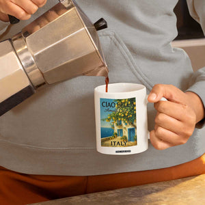 Italian Summer Amalfi Coast Coffee Mug Ciao Bella Italy Lemon TS11 Print Your Wear