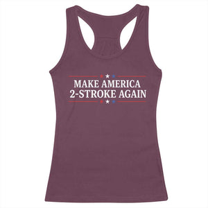 Funny 2 Stroke Motocross Lover Racerback Tank Top Make America 2 Stroke Again