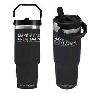 Make Algae Great Again Flip Straw Tumbler Funny Political Satire Lincoln Reflecting Pool