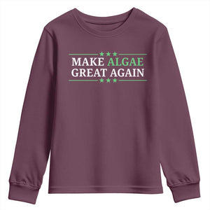 Make Algae Great Again Youth Sweatshirt Funny Political Satire Lincoln Reflecting Pool