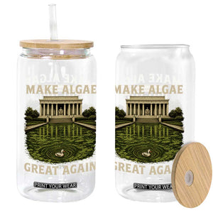 Make Algae Great Again Glass Can Funny Lincoln Memorial Reflecting Pool