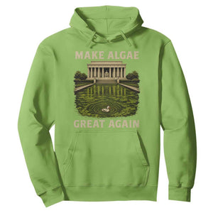 Make Algae Great Again Hoodie Funny Lincoln Memorial Reflecting Pool