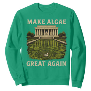 Make Algae Great Again Sweatshirt Funny Lincoln Memorial Reflecting Pool