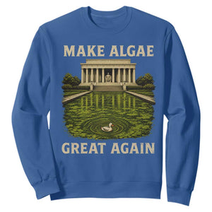 Make Algae Great Again Sweatshirt Funny Lincoln Memorial Reflecting Pool