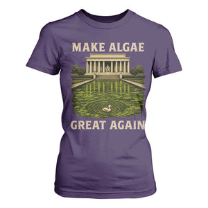 Make Algae Great Again T Shirt For Women Funny Lincoln Memorial Reflecting Pool